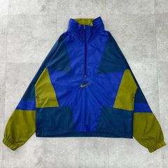 NIKE ハーフジップ ナイロンジャケット XL マルチカラー - メルカリ