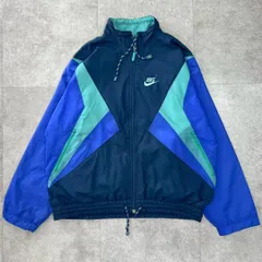 NIKE ナイキ　90s 銀タグ　ビンテージ　ナイロンジャケット　ドローコード付
