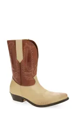 ゴールデングース レディース シューズ ブーツ・レインブーツ Golden Goose Wish Star Lowestern Boot Cream Brown クリームのサムネイル
