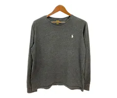 Polo by Ralph Lauren ポロ ラルフローレン 長袖Ｔシャツ ワンポイントロゴ ブラック (メンズ L) 中古 古着 R4128