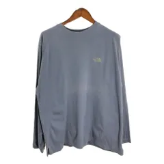 THE NORTH FACE ノースフェイス A5 SERIES 長袖Ｔシャツ アウトドア ワンポイントロゴ ブルー (メンズ L) 中古 古着 R4134