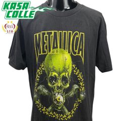CCYB バンド Tシャツ メタリカ スカル パスヘッド クローバー 黒 