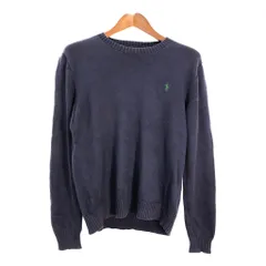 Polo by Ralph Lauren ポロ ラルフローレン セーター ワンポイントロゴ ネイビー (メンズ M) 中古 古着 R4255