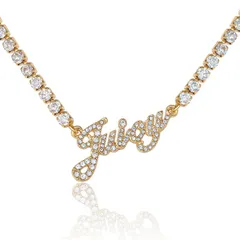 ジューシークチュール レディース アクセサリー ネックレス・チョーカー レース ロゴ Juicy Couture Script Logo Chainecklace Gold Tone ゴールドのサムネイル