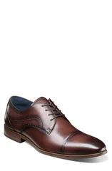 ステイシーアダムス メンズ シューズ オックスフォード キャップ Stacy Adams Bryant Cap Toe Oxford Brown ブラウン