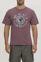 マウイアンドサン メンズ トップス Tシャツ グラフィック Maui Sons Globe Graphic TShirt Mauveのサムネイル