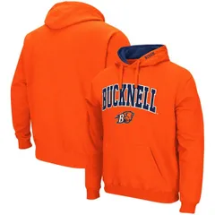コロシアム メンズ アウター パーカー・スウェット ロゴ Mens Colosseum Orange Bucknell Bison Arch and Logo Pullover Hoodie Orange オレンジ