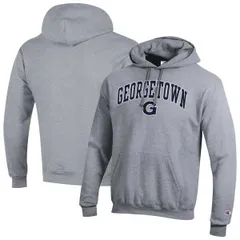 チャンピオン メンズ アウター パーカー・スウェット ロゴ フリース MensChampion Heather Gray Georgetown Hoyas Arched Logo Fleece Pullover Hoodie Heather Gray グレー