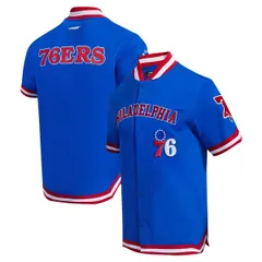 【送料無料】 プロスタンダード メンズ ジャケット・ブルゾン アウター Mens Pro Standard Royal Philadelphia 76ers Classic WarmUp FullSnap Jacket Royal