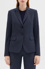 セオリー レディース アウター ジャケット・ブルゾン ウール ブレザー Theory Carissa Good Wool Blazer Nocturne Navy ネイビー