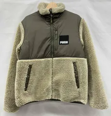 PUMA プーマ　846325-42 ハイブリッド　メンズ　シェルパ　アウター　ウェア　ジャケット　フリース　カーキ系　サイズM