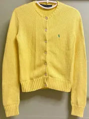 ラルフローレン 黄色 ニット カーディガン