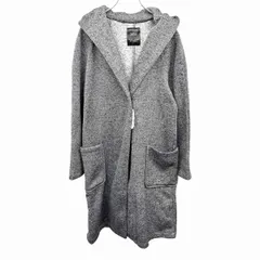 【新品】[印象N] W CLOSET ダブルクローゼット フーデッドカットソーガウンコート レディース F ヘザーグレー ポリ100% 裏地無し ワンホック留め ラグランスリーブ 裏起毛 長袖 しぇぶろJンのサムネイル