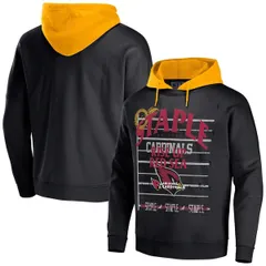 ステイプル メンズ アウター パーカー・スウェット ヴィンテージ Mens NFL x Staple Black Arizona Cardinals Throwback Vintage Wash Puのサムネイル