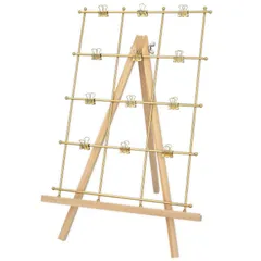 フォトフレーム メモボード 写真立て 壁掛け 装飾 ウェルカムスペース 誕生日 飾り付け クリップ12個付 イーゼルセット