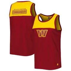 スターター メンズ トップス シャツ ダウン ロゴ Menstarter BurgundyGold Washington Commanders Logo Touchdown Fashion Tankのサムネイル