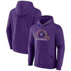 マジェスティック メンズ アウター パーカー・スウェット Mens Majestic Purple Arizona Diamondbacks Utility Pullover Hoodie Purplのサムネイル