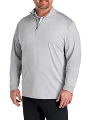 キャラウェイ メンズ アウター パーカー・スウェットール カラーブロック Callaway Big Tall Softouch Colorblocked 14Zip Gold Pullover Concrete Heather ヘザー