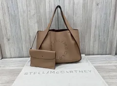 STELLA McCARTNEY／ステラマッカートニー／トートバッグ／パンチングロゴトートバッグポーチ付／レディース／ベージュブラウン／合成皮革