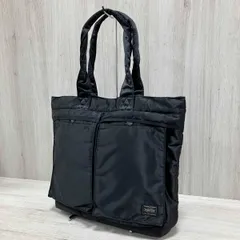 PORTER /トートバッグ／TANKER ポーター　タンカー　吉田カバン　肩掛け　大容量　ナイロン　A4収納可　ブラック　黒