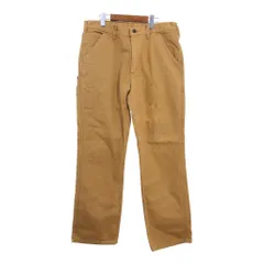 Carhartt カーハート ダック ワークパンツ ブラウン (メンズ W34 L32) 中古 古着 R4955