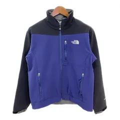 THE NORTH FACE ノースフェイス APEX ソフトシェルジャケット アウトドア ブルー (メンズ M) 中古 古着 R4972