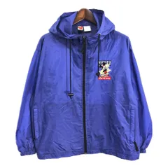 90年代 Disney ディズニー MICKEY UNLIMITED ミッキーマウス ナイロン パーカージャケット キャラクター (メンズ L) 中古 古着 R5015