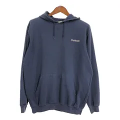 Carhartt カーハート スウェット パーカー ワンポイントロゴ ネイビー (メンズ M) 中古 古着 R5131
