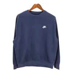 NIKE ナイキ スウェット スポーツ ワンポイントロゴ ネイビー (メンズ L) 中古 古着 R5244