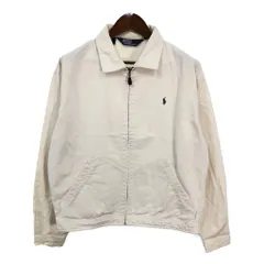 90年代 Polo by Ralph Lauren ポロ ラルフローレン コットン スイングトップ ホワイト (メンズ L) 中古 古着 R5259
