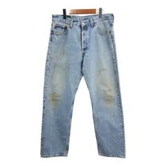 90年代 USA製 Levi's リーバイス 501 デニムパンツ ブルー (メンズ W34 L30) 中古 古着 R5356