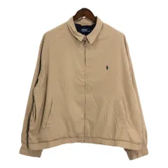 Polo by Ralph Lauren ポロ ラルフローレン スムースポリ スイングトップ 大きいサイズ ワンポイントロゴ (メンズ XXL) 中古 古着 R5425