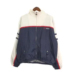 90年代 POLO SPORT ポロスポーツ ウィンドブレーカージャケット ラルフローレン ワンポイントロゴ ネイビー (メンズ XL) 中古 古着 R5431のサムネイル