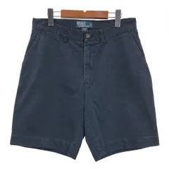 90年代 Polo by Ralph Lauren ポロ ラルフローレン PROSPECT SHORT チノショーツ ポロチノ ネイビー (メンズ W32) 中古 古着 R5735