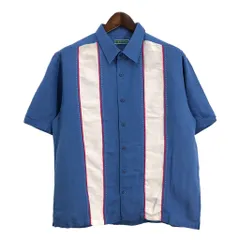 CUBAVERA リネン レーヨン シャツ ブルー (メンズ XL) 中古 古着 R5749