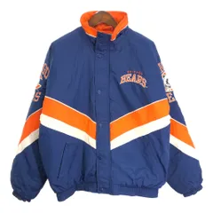 90年代 STARTER スターター NFL シカゴ・ベアーズ スタジアムジャケット プロチーム ネイビー (メンズ L) 中古 古着 R5883