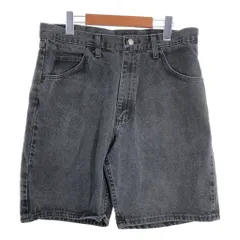 Wrangler ラングラー デニム ショートパンツ ブラック (メンズ 34) 中古 古着 R5885