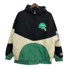 90年代 LOGO ATHLETIC NFL ニューヨーク・ジェッツ スタジアムジャケット プロチーム アメフト (メンズ LARGE) 中古 古着 R5902