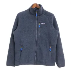 patagonia パタゴニア レトロパイル フリースジャケット アウトドア ネイビー (メンズ L) 中古 古着 R5913