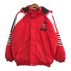 90年代 STARTER スターター ルイビル・カージナルス スタジアムジャケット カレッジ レッド (メンズ L) 中古 古着 R6300のサムネイル