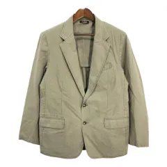 L.L.Bean エルエルビーン コットン テーラードジャケット アウトドア カーキ (メンズ 42) 中古 古着 R6322