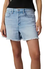 ジョーズ レディース ボトムス デニムパンツ ショートパンツ Joes The Jessie Fray Hem Stretch Denim Shorts Fiction デニム