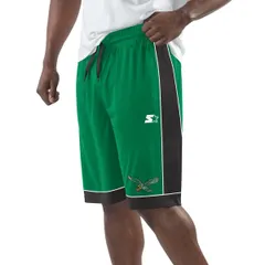 スターター メンズ ボトムス ハーフパンツ・ショーツ ヴィンテージ ショートパンツ ロゴ MensStarter Green Philadelphia Eagles Vintage Logo Fanのサムネイル