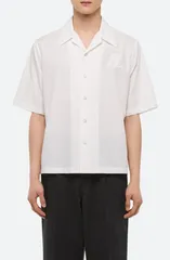 ヘルムート ラング メンズ トップス シャツ Helmut Lang Boxy Soft Broad Poplin Camp Shirt White 100 ホワイトのサムネイル