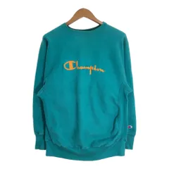 90年代 Champion チャンピオン REVERSE WEAVE リバースウィーブ スウェット ロゴ グリーン (メンズ L) 中古 古着 R6986