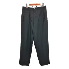60年代 2タック ウール スラックスパンツ ヴィンテージ ブラック (メンズ W31相当) 中古 古着 R8305