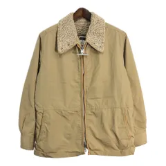 70年代 USA製 MIGHTY-MAC マイティーマック ボアジャケット ベージュ (メンズ 44) 中古 古着 R8492