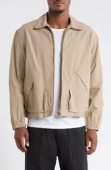 スノーピーク メンズ アウター ジャケット・ブルゾン Snow Peak Harrington Light Dobby Cloth Wateresistantech Jacket Greigeのサムネイル