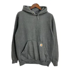 Carhartt カーハート スウェット パーカー ワンポイントロゴ グレー (メンズ M) 中古 古着 R9182