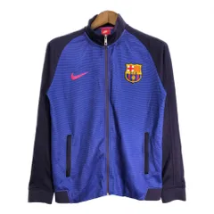 NIKE ナイキ FCバルセロナ トラックジャケット サッカー プロチーム ブルー (メンズ M) 中古 古着 R9682